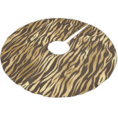 Holiday Gold Tiger Elegant Animal Chic Kerstboom Rok (Gekanteld)