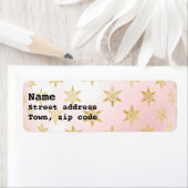 Holiday Golden Stars Label (Insitu)