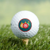 Holiday Golf Balls/kerstsierdesign Golfballen (Insitu Shirt)