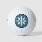 Holiday Golf Balls / Snowflake Design Golfballen (Voorkant)