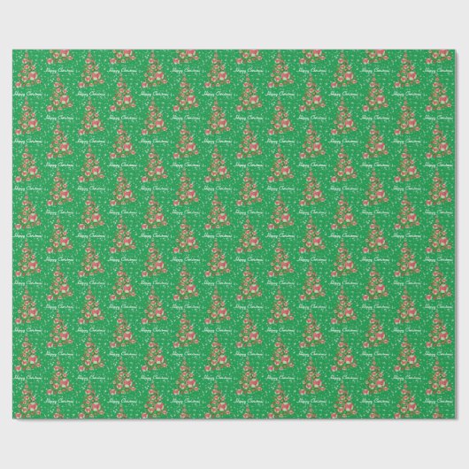 Holiday Green Cadeaupapier (Vlak)