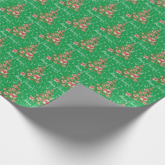 Holiday Green Cadeaupapier (Hoek)