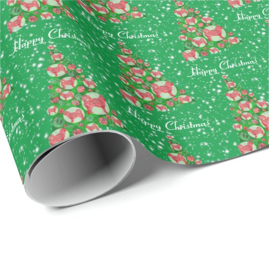 Holiday Green Cadeaupapier (Rol Hoek)
