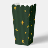 Holiday Green Yellow Star Stripe Christmas Bedankdoosjes (Voorkant)