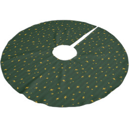 Holiday Green Yellow Star Stripe Christmas Kerstboom Rok