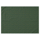 Holiday Green Yellow Stripe Star Christmas  Tafelkleed (Voorkant (Horizontaal))