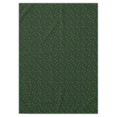 Holiday Green Yellow Stripe Star Christmas  Tafelkleed (Voorkant)