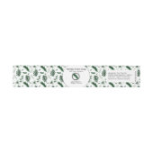 Holiday Greenery Artisan Soap Band Wrap Uitnodigingen Wikkel (Vlak)