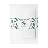Holiday Greenery Artisan Soap Band Wrap Uitnodigingen Wikkel (Voorkant Voorbeeld)