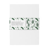 Holiday Greenery Artisan Soap Band Wrap Uitnodigingen Wikkel (Achterkant Voorbeeld)