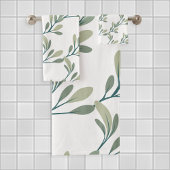 Holiday Greenery | Botanische kerst Bad Handdoek