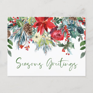 Holiday Greenery Corporate Kaart Seizoenen Groeten
