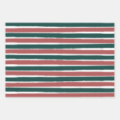 Holiday Greenery Dark Green en Red Kerstmis Inpakpapier Vel (Voorkant 2)