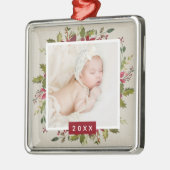 Holiday Greenery Keepomwille Fotokerst Metalen Ornament (Links)