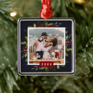 Holiday Greenery Keepomwille Fotokerst Metalen Ornament