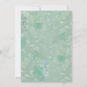 Holiday Greenery Save the Date Kaart (Achterkant)