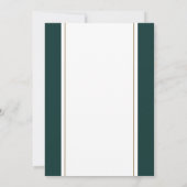 Holiday Greenery Wreath 40th Birthday Party Kaart (Achterkant)