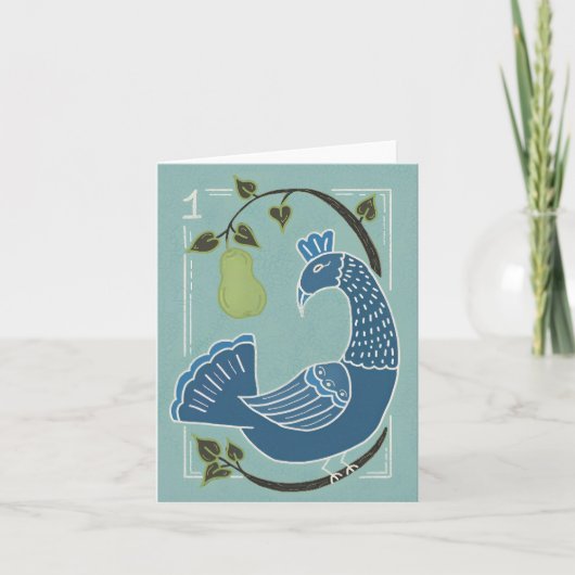 Holiday greeting card, Christmas, 12 days Kaart (Voorkant)