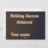  Holiday greeting for happy  Feestdagenkaart (Achterkant)