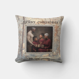 Holiday Greeting Throw Pillow Kussen