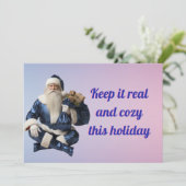 Holiday greeting with happy party feestdagenkaart (Staand voorkant)