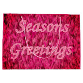 Holiday Greetings In Pink Groot Cadeauzakje (Achterkant)