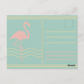 Holiday Greetings Miami Beach Art Deco Postcard Briefkaart (Achterkant)