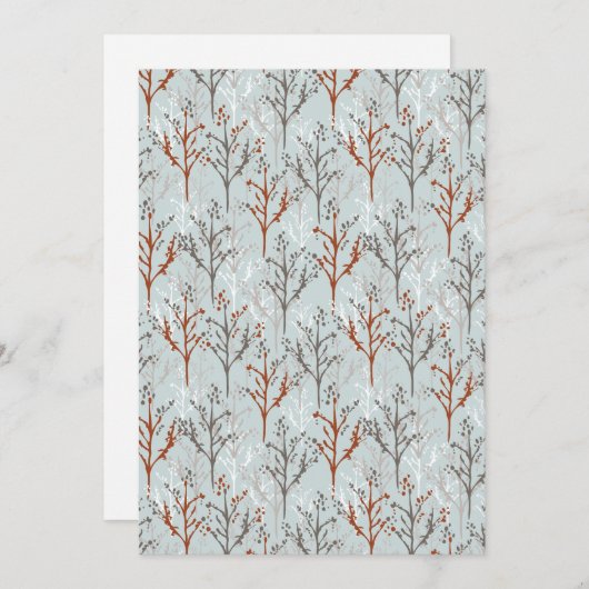 Holiday Greetings Trees Forest Feestdagenkaart (Voorkant / Achterkant)