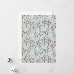 Holiday Greetings Trees Forest Feestdagenkaart