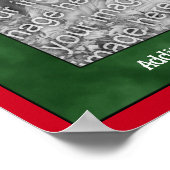 Holiday Greyhound Creëer Uw eigen foto Poster (Hoek)