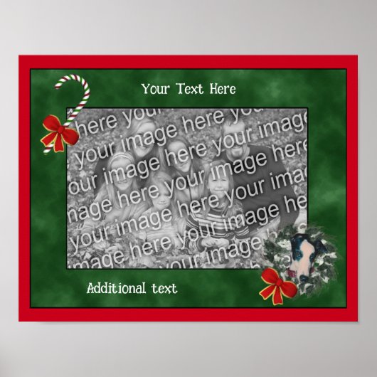 Holiday Greyhound Creëer Uw eigen foto Poster (Voorkant)