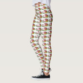 Holiday Ham Christmas Dinner Novelty Food Leggings (Links)