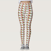 Holiday Ham Christmas Dinner Novelty Food Leggings (Voorkant)