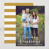 HOLIDAY HAND LETTERING | HOLIDAIRE FOTOKAART FEESTDAGENKAART (Voorkant / Achterkant)