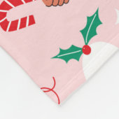 Holiday Hands Feestelijke Viering Patroon Fleece Deken (Hoek)