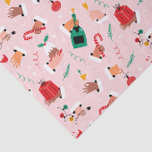 Holiday Hands Feestelijke Viering Patroon Tissuepapier (Detail)