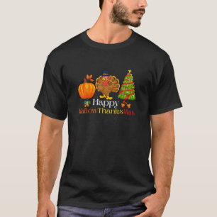 Holiday Happy HallowBedanktMas kersthalloween T-shirt