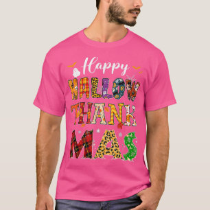 Holiday Happy HallowBedanktMas Kerstmis Thanksgivi T-shirt