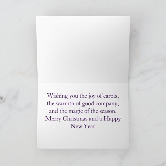 🎄 Holiday Harmony – Wenskaart voor Kerst Aankondiging (Binnen)