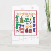 Holiday Hartelijk dank - Modern Bright Bold en Fun Kaart (Voorkant)