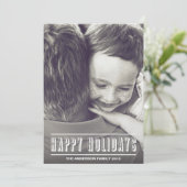 HOLIDAY HEADLINE | HOLIDAIRE FOTOKAART FEESTDAGENKAART (Staand voorkant)