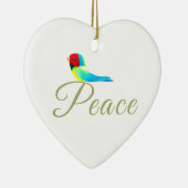 Holiday Heart  Prayer of Peace Keramisch Ornament (Rechts)