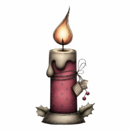 Holiday Hearth Candle Staand Fotobeeldje