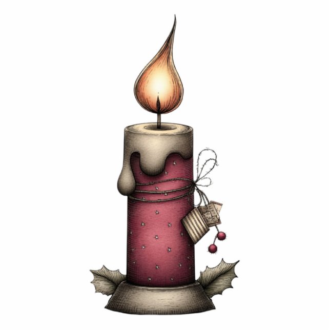  Holiday Hearth Candle Staand Fotobeeldje (Voorkant)