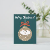 Holiday Hedgel Feestdagenkaart (Staand voorkant)