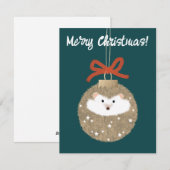 Holiday Hedgel Feestdagenkaart (Voorkant / Achterkant)