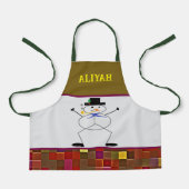 "Holiday Helper" (Personalize Me) Apron Schort (Voorkant)