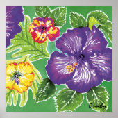 Holiday Hibiscus Green poster (Voorkant)