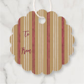 Holiday Hibiscus, Hawaiian Style Kerstmis Bedankjes Labels (Achterkant)