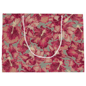 Holiday Hibiscus, Hawaiian Style Kerstmis Groot Cadeauzakje (Achterkant)